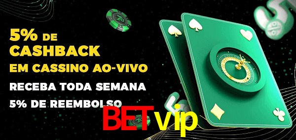 Promoções do cassino ao Vivo Betvip
